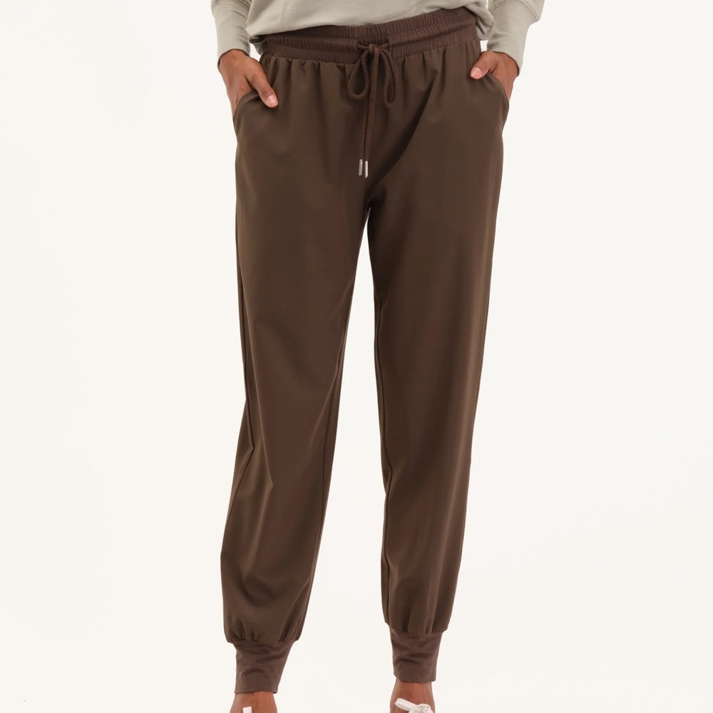 PHILOSOPHY Olive Green Parachute Joggers XS
